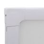 Shower Bath Screen Wall 117 x 120 cm 3 Panels Foldable Image 6