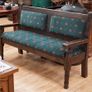 Vintage Irish Pub Bench 5ft Pine Image 2