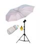 Umbrella Set 2 White 2 Black/Silver Umbrella Continuous Lighting Image 5