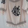 Top cream and black Image 5