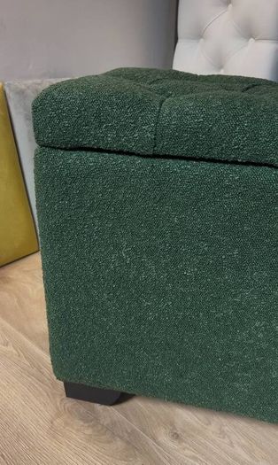 Elegance Boucle Ottoman with Storage 100x40cm