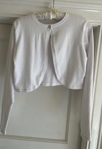 First Communion White shrug/cardigan from Next