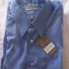 17 1/2 shirt Fitted Van Heusen 43cm 2 inch longer sleeve & body length
