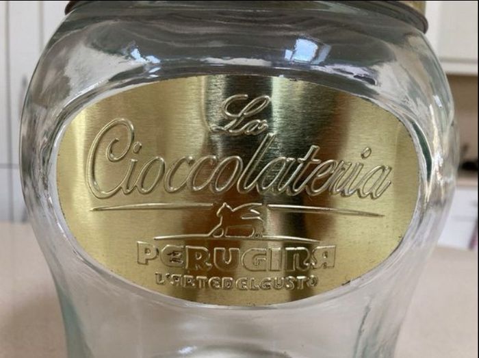 Chocolate Glass Jar 70's # 4