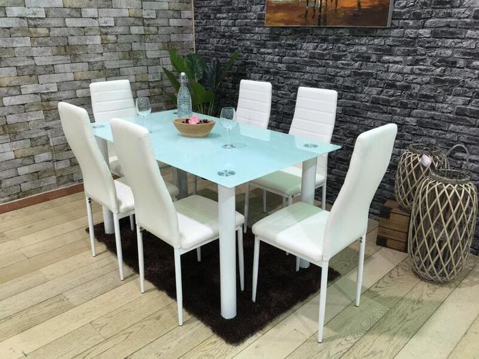 Glass Dining Table Set 6 chairs FREE Delivery