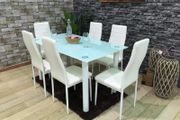 Glass Dining Table Set 6 chairs FREE Delivery