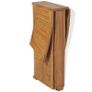 3 Piece Bistro Set with Folding Chairs Solid Teak Wood Image 6