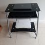 Black Glass Console Desk Image 8