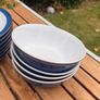 Blue Denby plates x 7 and bowls x 4 Image 4