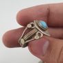 15 Rustic Brass Rings Mixed Traditional Glass & Stone Ring Collection Image 5