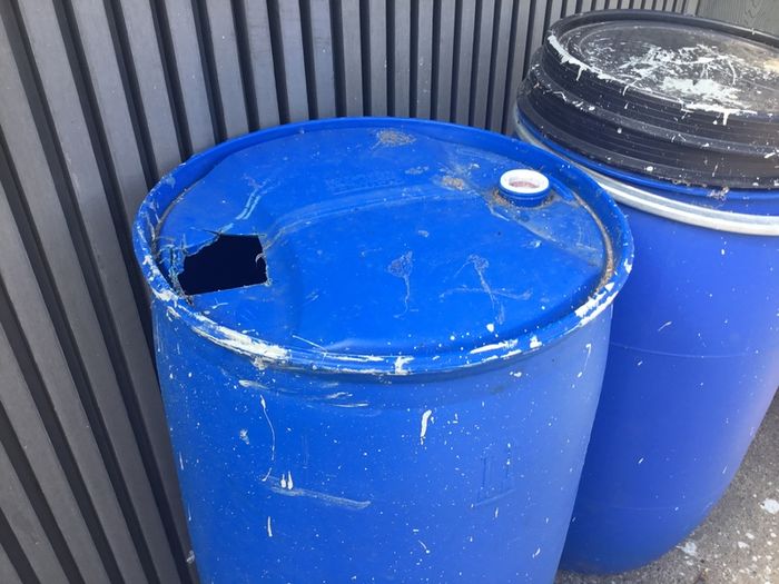 yard clear out , barrels