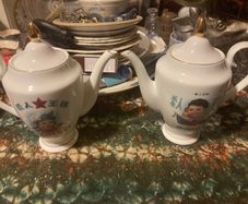 Rare Chinese themed designer teapots free postage