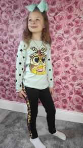 long-sleeved sweatshirt plus leggins