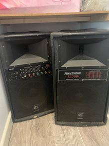 Vlliodor DS-2022 Professional Active Speaker Pair - 3600W Peak PMPO (Bluetooth/USB/EQ)