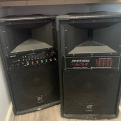 Vlliodor DS-2022 Professional Active Speaker Pair - 3600W Peak PMPO (Bluetooth/USB/EQ)