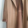 Cos Leather Coat Size Uk 14 Image 3