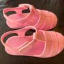 Zara pink jelly Velcro sandals Size 7 EUR 24 EUC Image 3