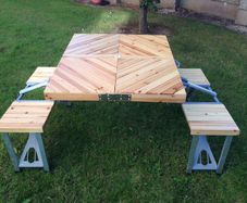 Foldable table and chairs