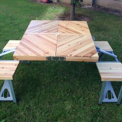 Foldable table and chairs