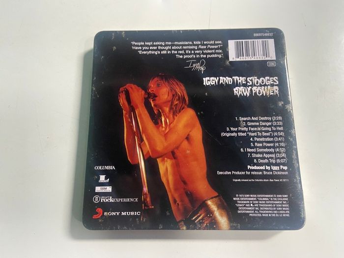 Iggy Pop & The Stooges Raw Power CD Metal Box