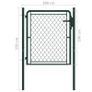 Garden Gate Steel 100x100 cm Green Image 4