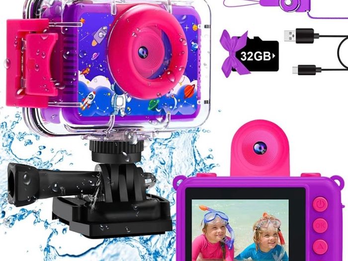 Kids Underwater Camera Boys - Kids Video Camera Waterproof 1080P HD Children Camcorder Digital Camera for Boy Holidays Birthday Toys Gifts MULTIPLE COLOURS AVAILABLE, SEE PHOTOS (FREE POSTge)