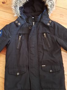 Age 3-4 Black Parka Jacket