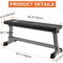 Flat Weight Bench Workout Flat Bench Weightlifting Bench with Dumbbell Rack Home Training Multiuse Fitness Bench Image 3