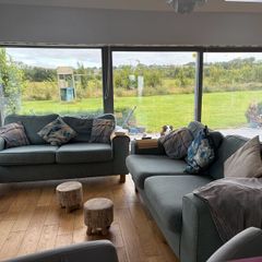 Two Matching Three Seater Sofas. Good Condition