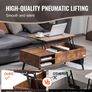 Lift-Top Coffee Table with Hidden Storage Image 2