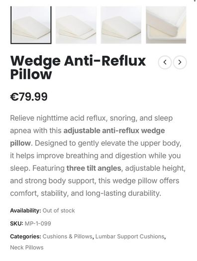 Orthopaedic Wedge Pillow