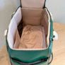 Malbon Golf Boston Bag Green Cream Buckets Duffel with Shoulder Strap Image 2