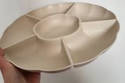 Large plastic plate for snacks, crisps and dips NEW party accessories