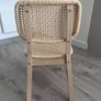 Four Voxlov IKEA light bamboo dining chairs Image 2