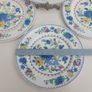 Beautiful Masons Patent Ironstone Four Large Dinner Plates in the Regency Pattern, Condition Issues, Suitable only for Display or Crafts Such as Jewellery or Mosaic Making Image 2