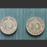 Rare 1949/50 German Republic 10 Peenning Coins Image 2