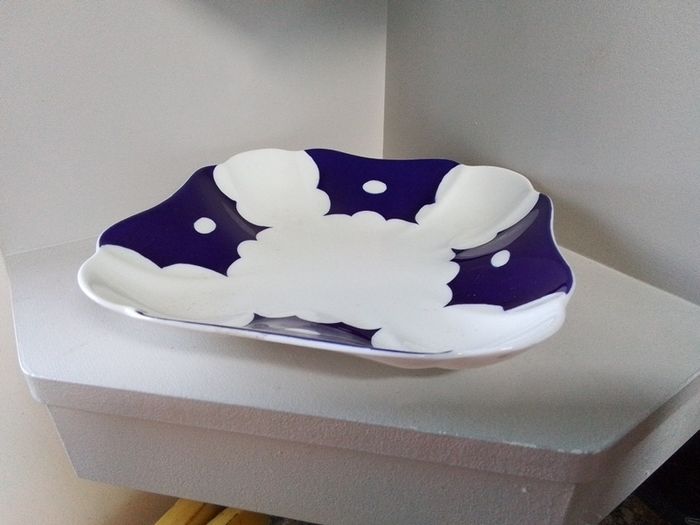 Blue/White Shallow Serving Bowl