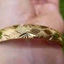 18K-GP gold plated Yellow Gold Bangle Bracelet Image 5