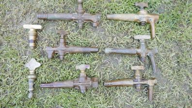 Antique Insulated Brass Beer Dispensers