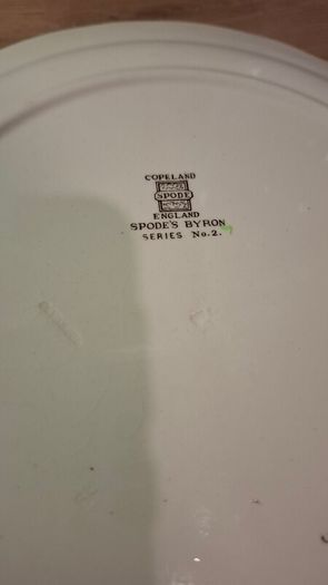 Vintage Copeland Spode Byron Series Plate Set