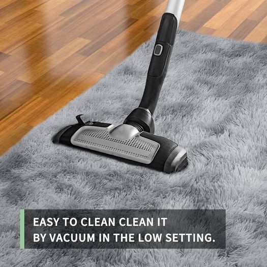 Rugs Living Room 120x160cm, Grey Area Rugs for Bedroom, Washable Anti Slip Extra Large Shaggy Soft Rug Fluffy Modern Floor Carpets Mat Beside Carpet for Kids Living Room