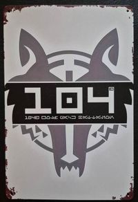 104 th battalion, star wars, vintage style metal sign .