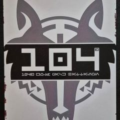 104 th battalion, star wars, vintage style metal sign .