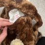 Marks and Spencer Monkey Plush Backpack Children Soft Toy Bag Zip Brown Image 4