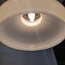 Vintage French pendant light with opaline glass shade Image 5