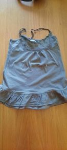 Massimo Dutti Top with Leather Straps  Age 7-8