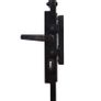 Fence Gate with Arched Top Steel 89x200 cm Black Image 4