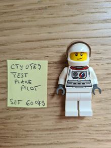 lego cty0569 test plane pilot, set 60079