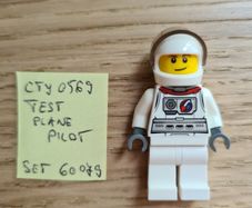 lego cty0569 test plane pilot, set 60079