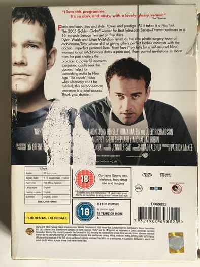 Nip/Tuck - Season 4 (2006) [DVD TV Digipack Boxset]
